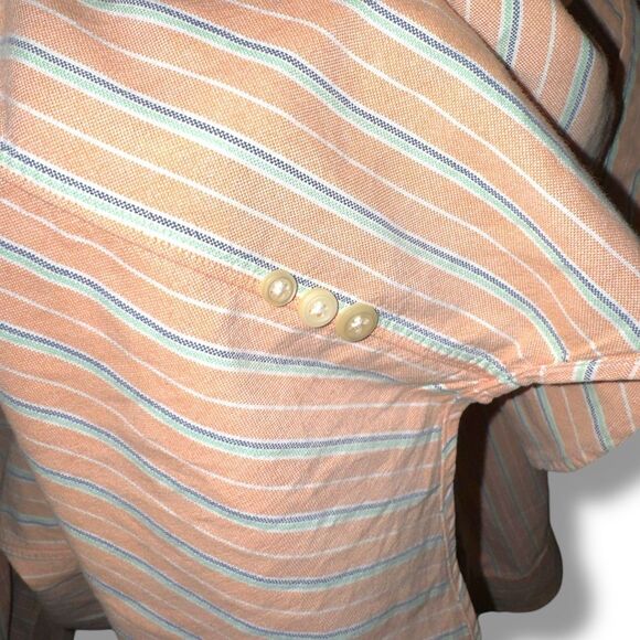 Polo Ralph Lauren B&T Orange L/S Oxford Button Down Shirt Size 3XB - Picture 5 of 6